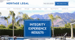 Desktop Screenshot of heritagelegal.com