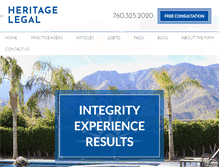 Tablet Screenshot of heritagelegal.com
